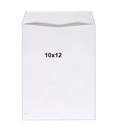White Envelop 10” x 12” A/4 (Pkt of 50 Nos)